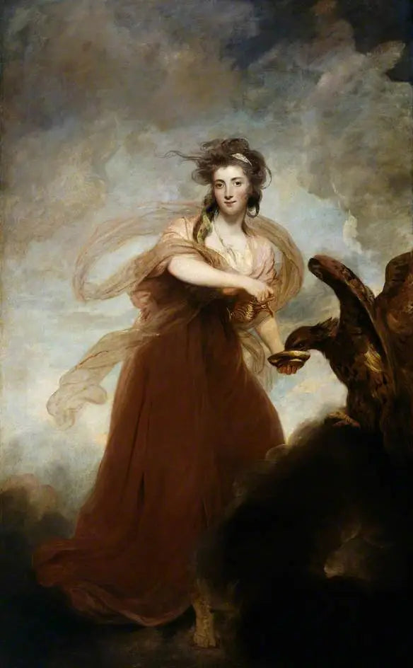 Mme Musters Hébé rolünde - Joshua Reynolds