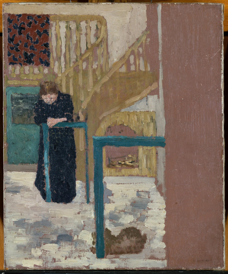 Mme Vuillard sahne tasarımcısının atölyesinde - Édouard Vuillard