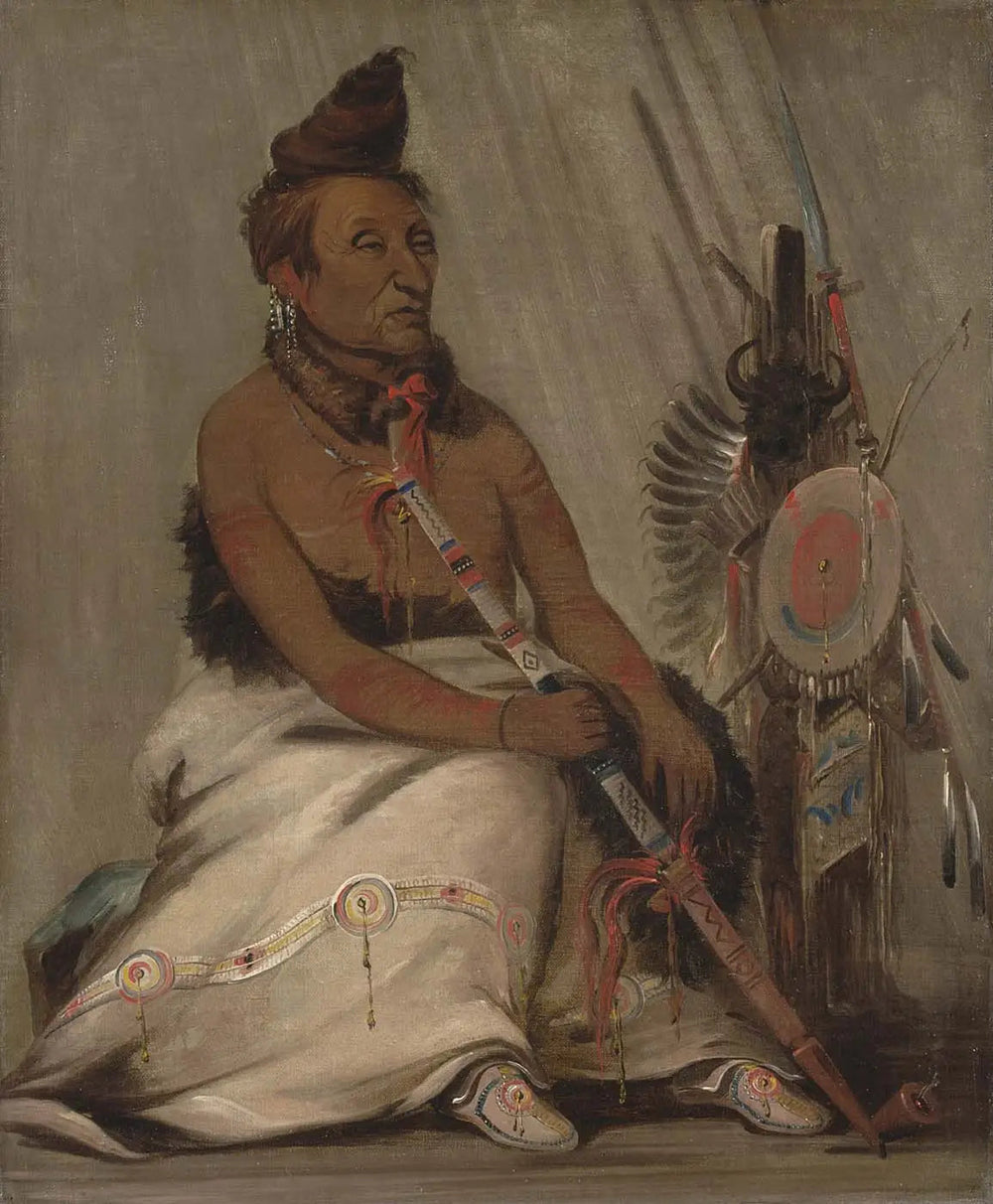 Mocassin noir Chef - George Catlin - Alpha Reproduction