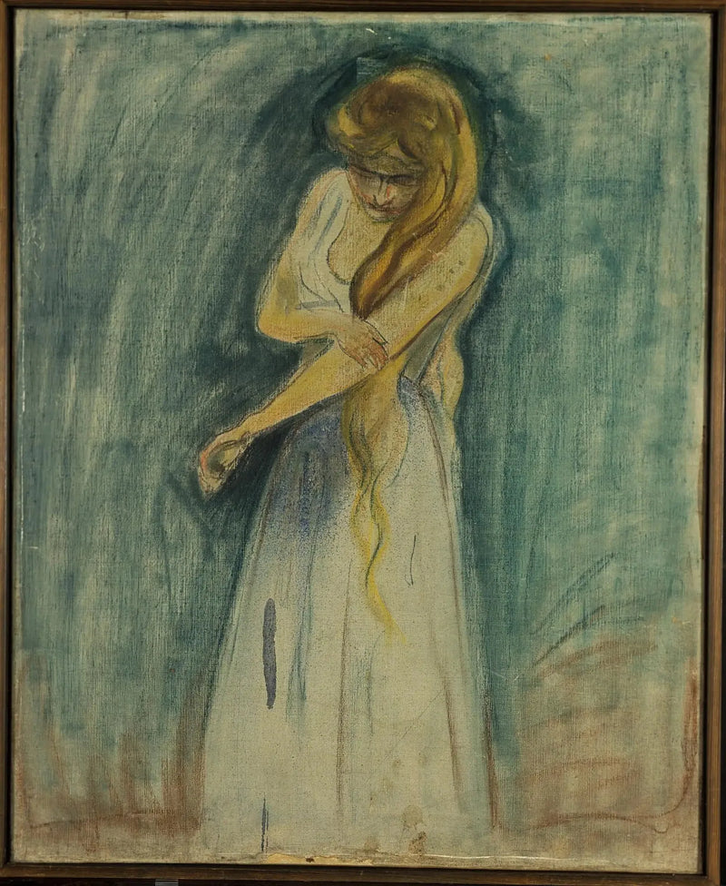 Kollarını kaşıyan model - Edvard Munch