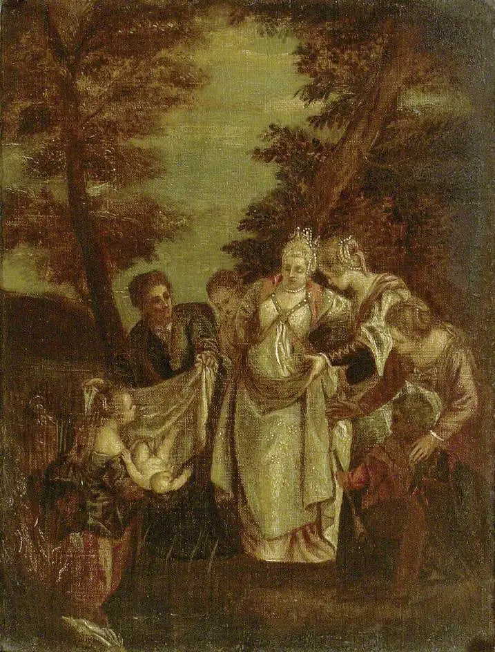 Musa'nın Firavun'un kızının önüne çıkarılması - Paul Véronèse