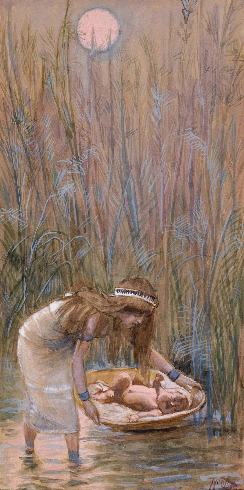 Yatmış Musa, bayrakların ortasında - James Tissot
