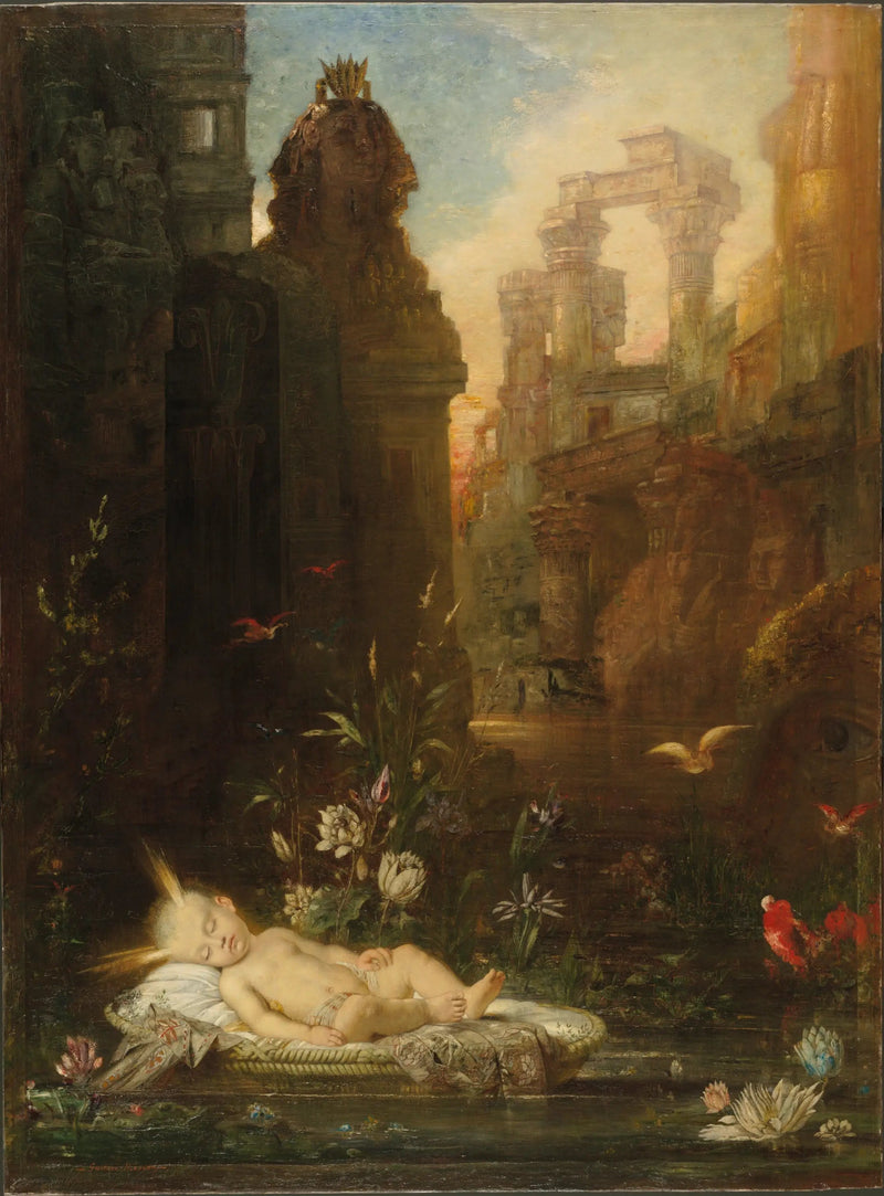 Nil Üzerinde Sergilenen Musa - Gustave Moreau