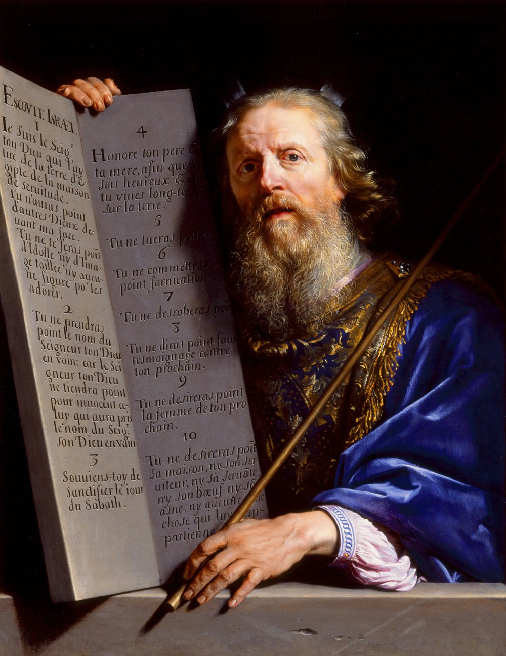 Moïse présentant les Tables de la Loi - Philippe de Champaigne - Alpha Reproduction
