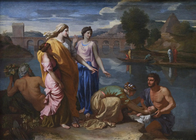 Nuh'un Gemisi'nden Kurtarılan Musa - Nicolas Poussin