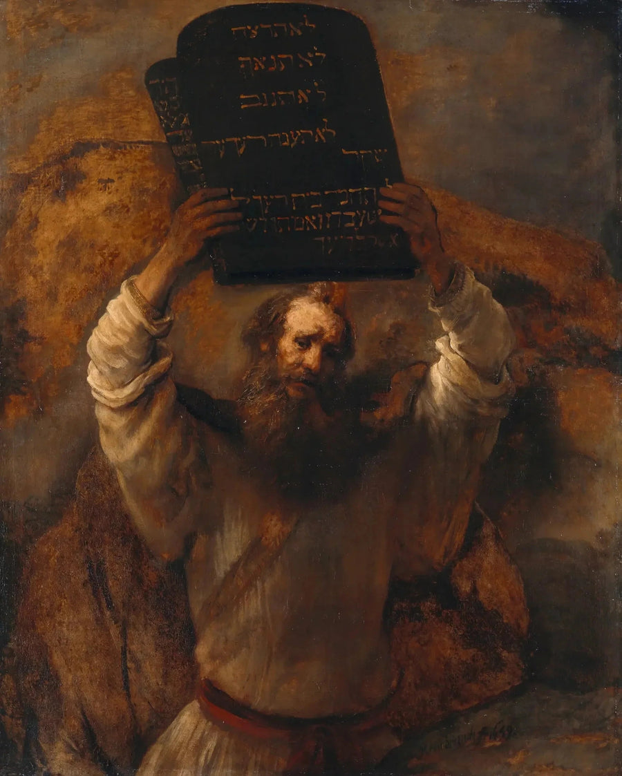 Hzisus Kanun Tahtalarını Kırarken - Rembrandt