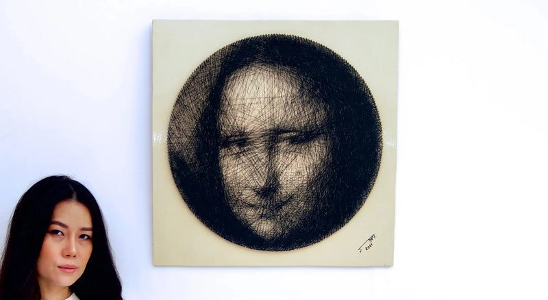 Mona Lisa İp Sanatı | 60x60 cm