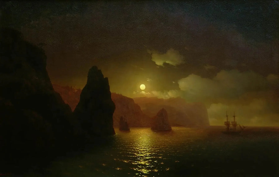 Saint-Georges Manastırı. Cap Fiolent - Ivan Aïvazovski