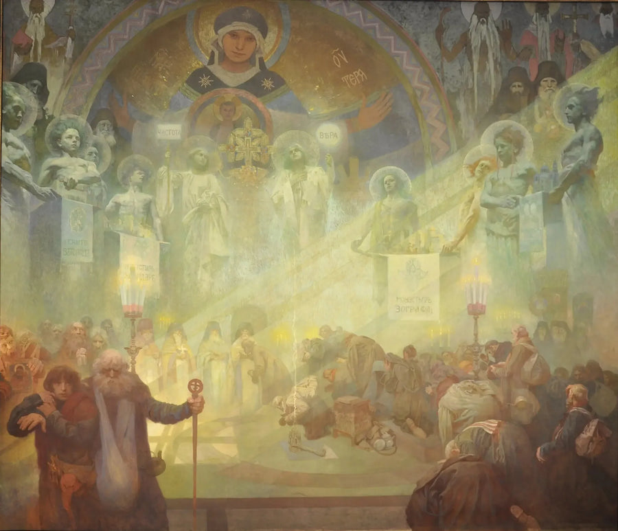 Mont Athos, kutsal dağ - Alphonse Mucha