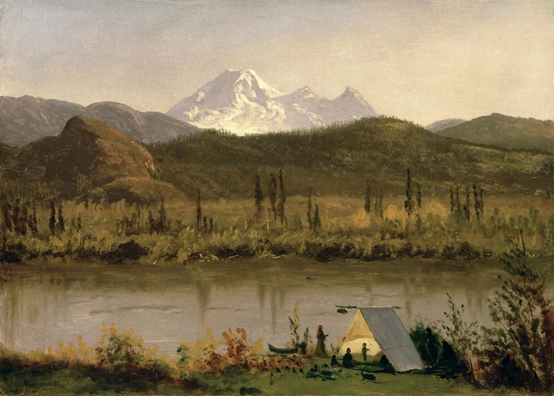 Mont Baker, Washington, Frazier Nehri'nden - Albert Bierstadt