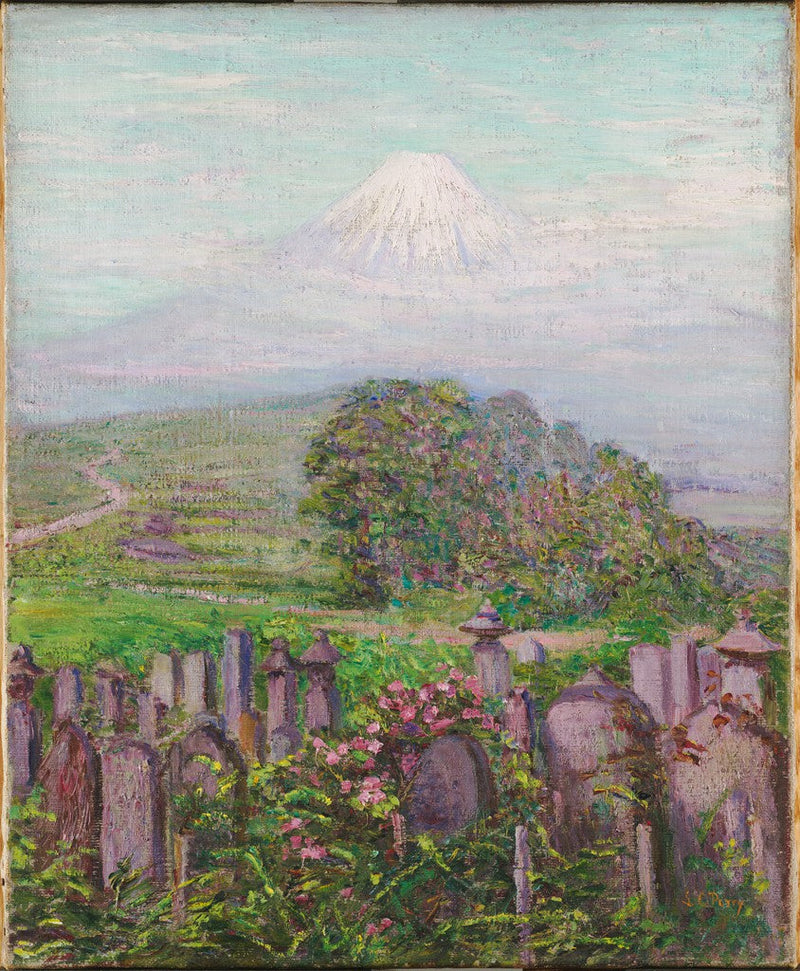 Mont Fuji ve Mezar Taşları - Lilla Cabot Perry