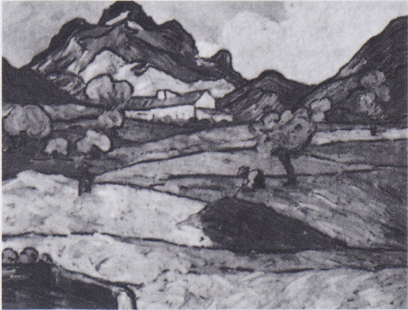 Saint-Paul Malikanesi ile Gaussier Dağı - Vincent van Gogh