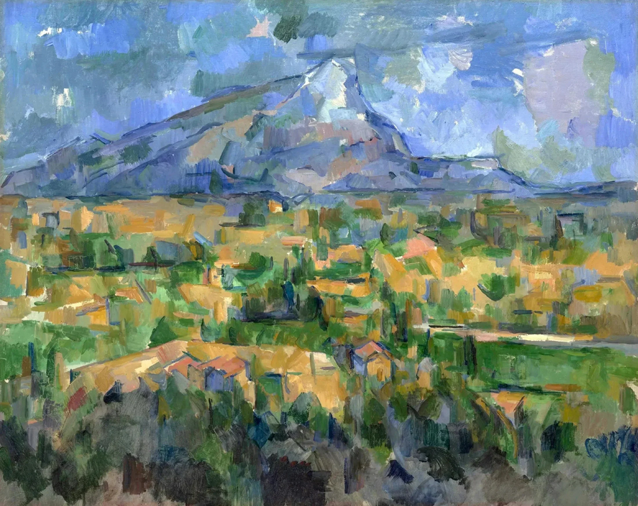 Lauves'tan Görülen Sainte-Victoire Dağı - Paul Cézanne