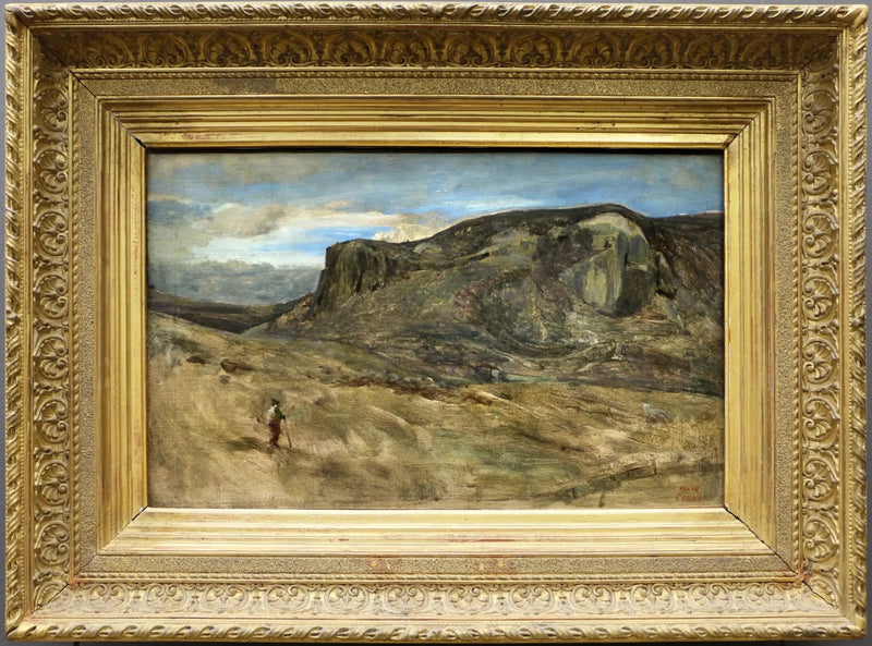 Roma kırsalındaki dağ. Nazons Kayası - Jean-Baptiste Camille Corot