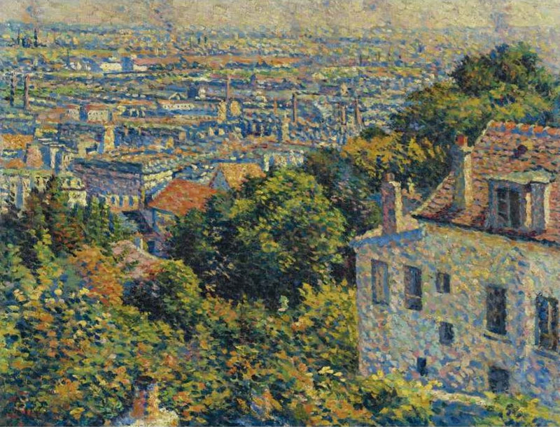 Montmartre, Cortot Sokağı'ndan. Saint-Denis'e bakış - Maximilien Luce