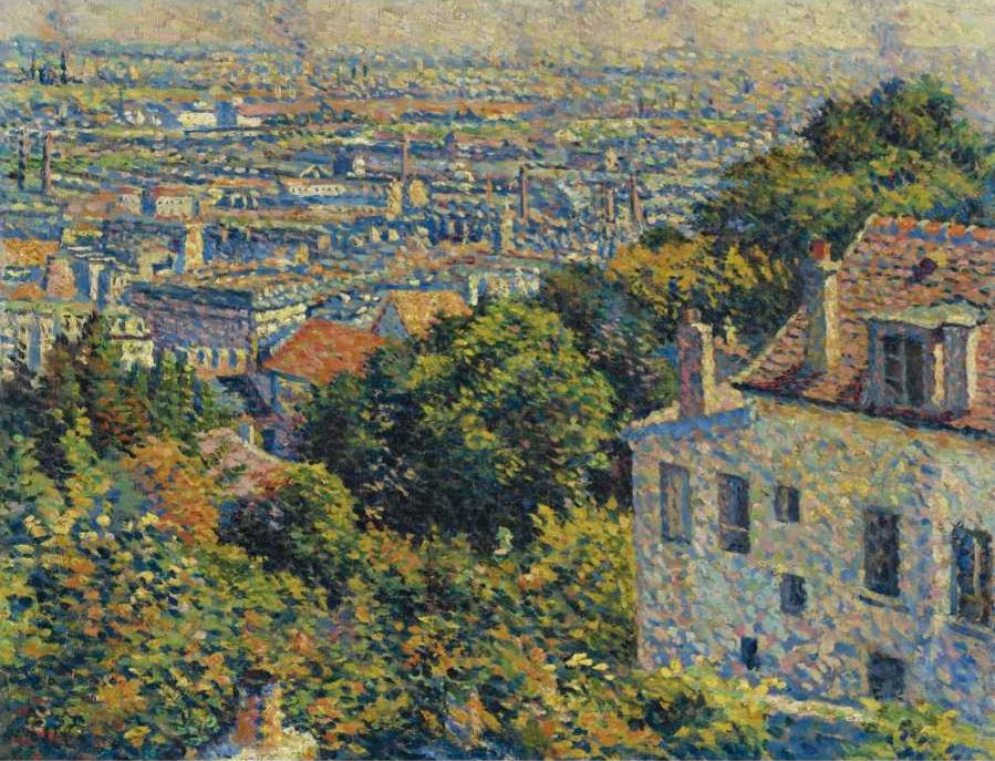Montmartre, Cortot Sokağı'ndan. Saint-Denis'e bakış - Maximilien Luce