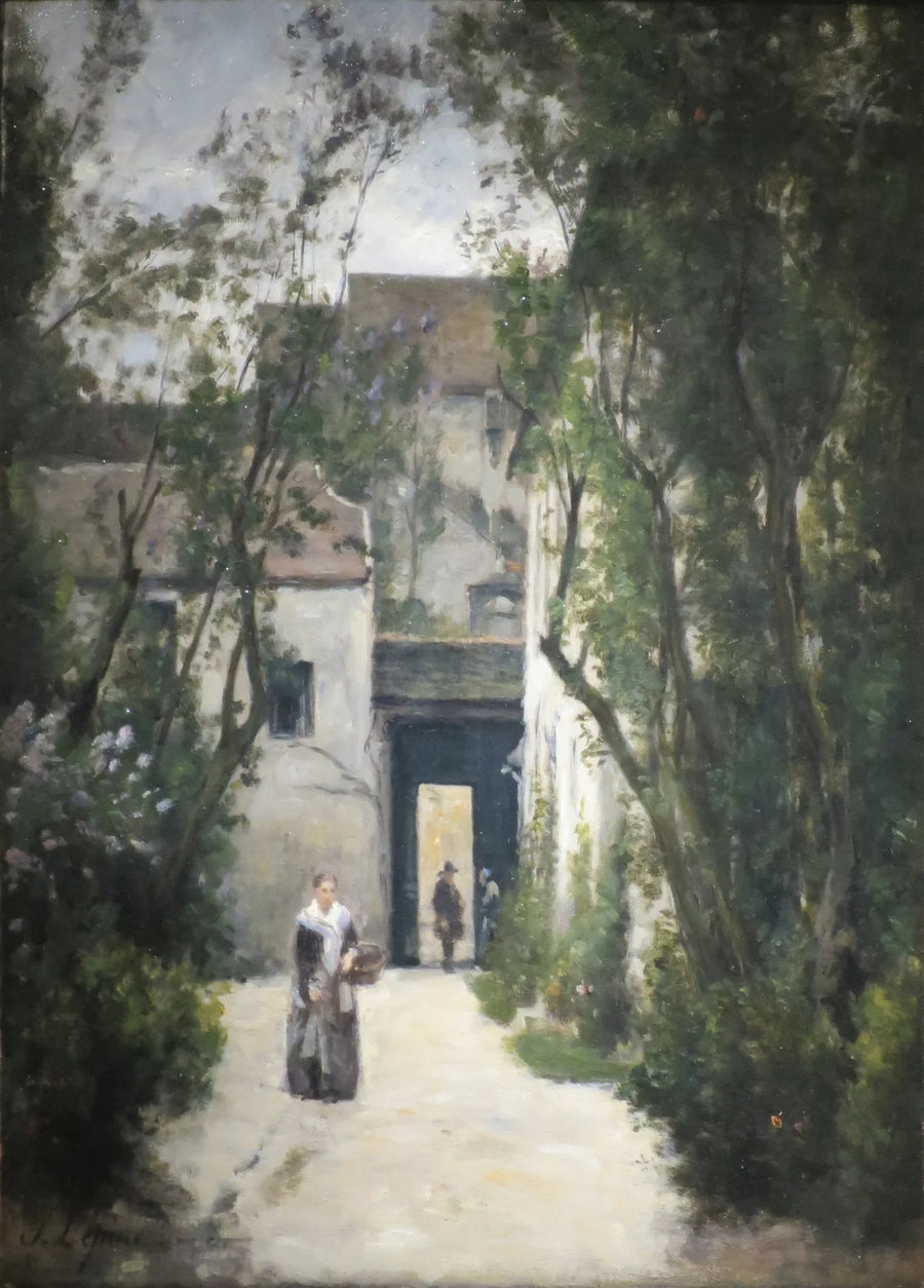Montmartre. Fontenelle Sokağı'nda Bir Avlu - Stanislas Lépine