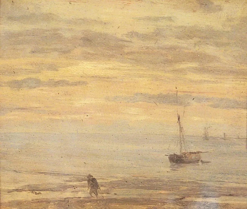 Deniz parçası, akşam - Eugène Boudin