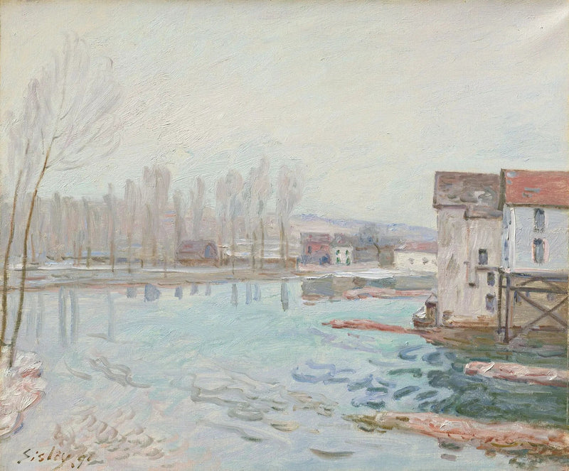 Kışta Moret - Alfred Sisley
