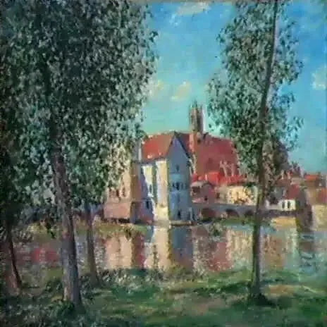 Moret-sur-Loing : Sabah Güneşi - Alfred Sisley