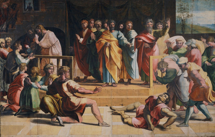 Ananias'ın Ölümü, yaklaşık 1515-1516 - Raphaël