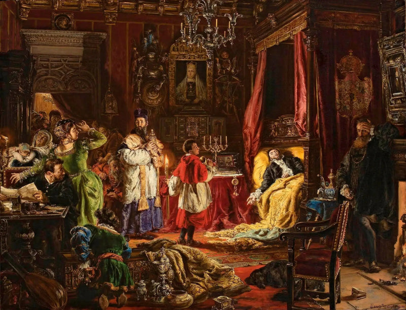Sigismond Auguste'nin Knyszyn'deki Ölümü 1572 - Jan Matejko
