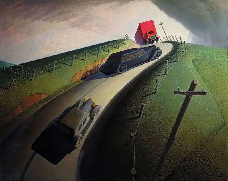 Crête Yolunda Ölüm - Grant Wood