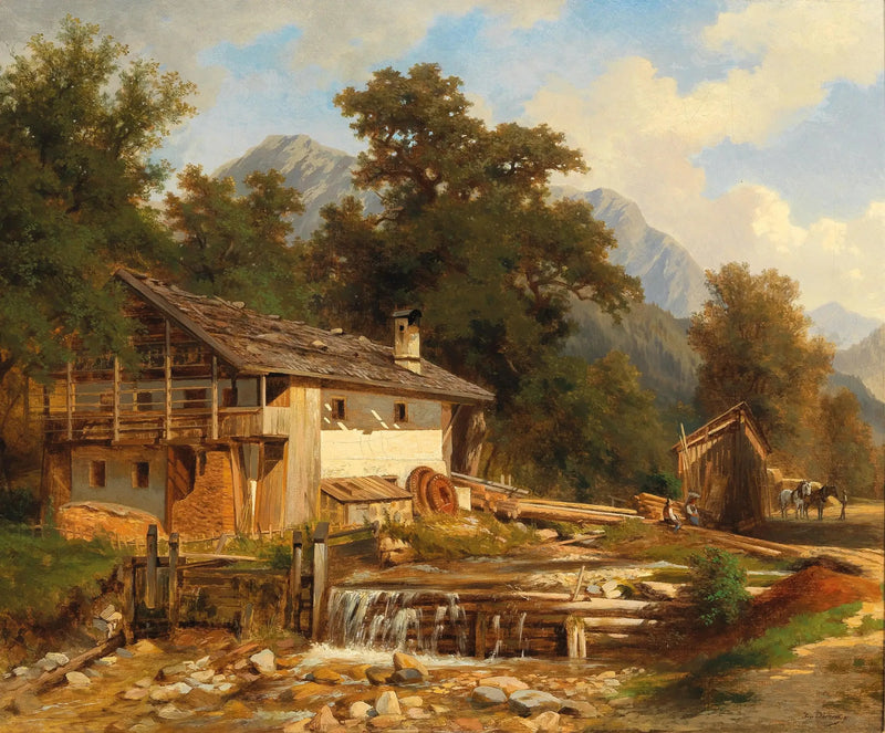 Achensee yakınlarındaki Tirol motifi - Hugo Darnaut