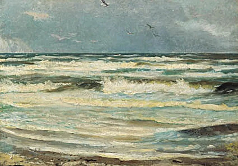 Skagen Sønderstrand'daki Martılar - Michael Peter Ancher