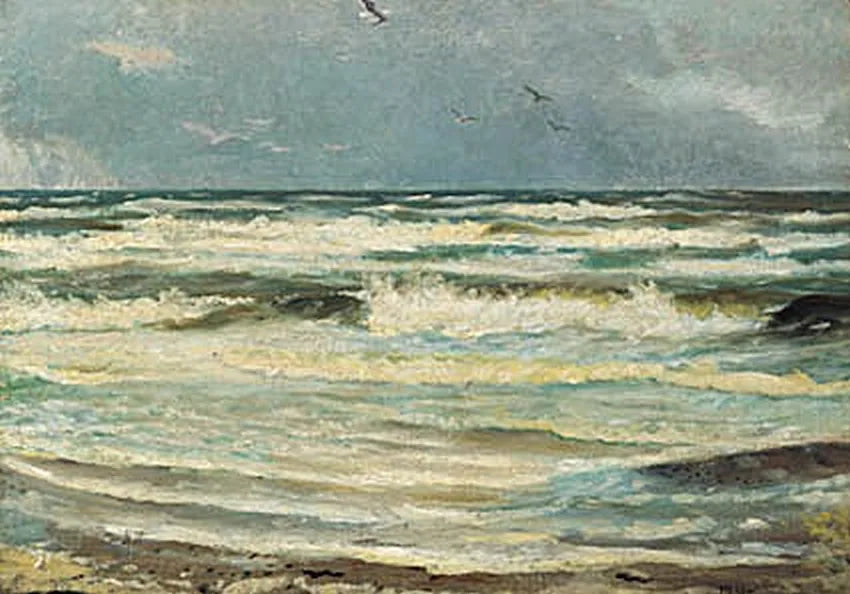 Skagen Sønderstrand'daki Martılar - Michael Peter Ancher