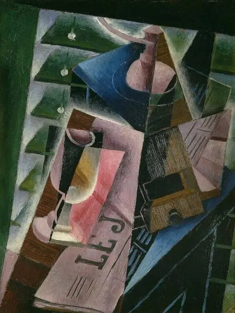 Kahve Öğütücü ve Bardak - Juan Gris