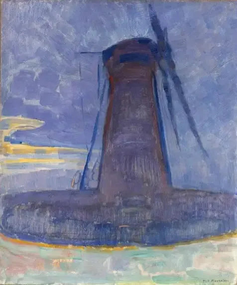 Domburg'daki Değirmen - Piet Mondrian