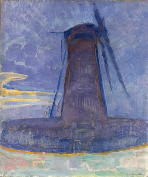 Reproduction du tableau « Moulin à Domburg - Piet Mondrian » par Alpha Reproduction en peinture à l’huile