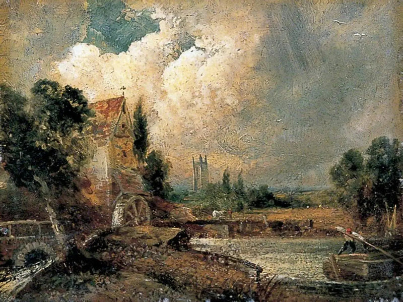 Flatford, Kent'te Su değirmeni - John Constable