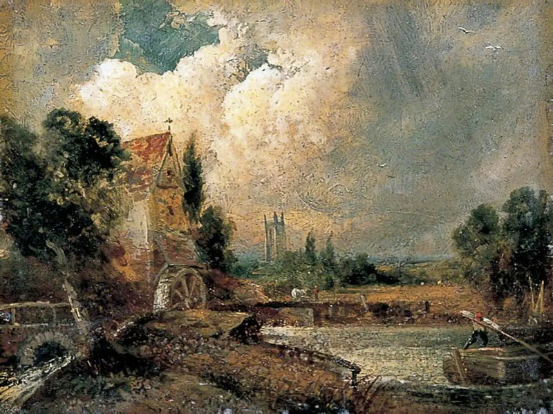 Flatford, Kent'te Su değirmeni - John Constable