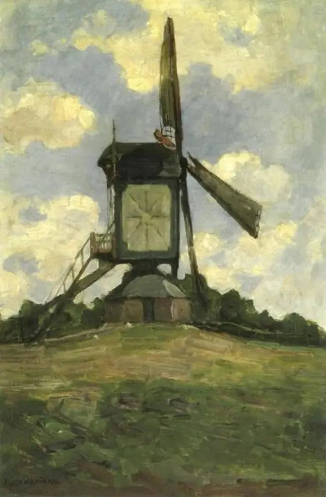 Heeswijk'teki Dikey Değirmen, Yan Görünüm - Piet Mondrian