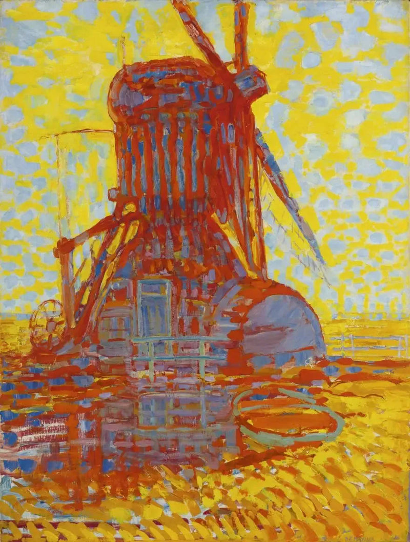 Güneş Işığındaki Değirmen - Piet Mondrian