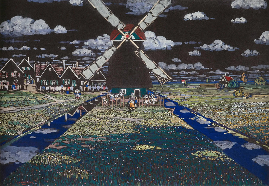 Hollanda'da Değirmen - Vassily Kandinsky