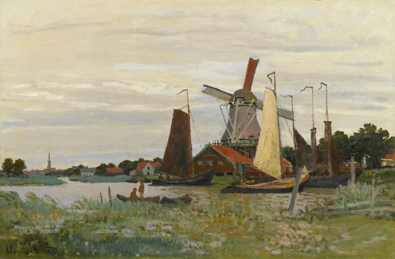 Zaandam W171'de bir değirmen - Claude Monet