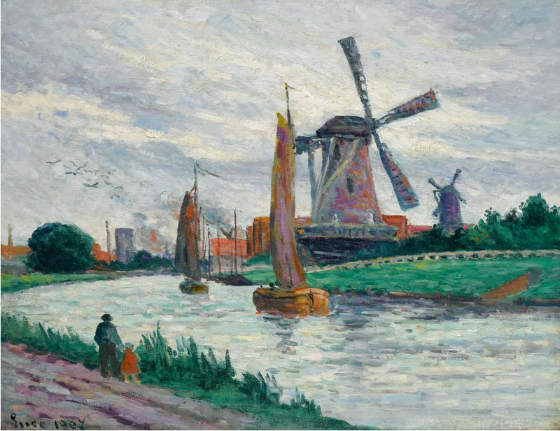 Hollanda Moulins - Maximilien Luce
