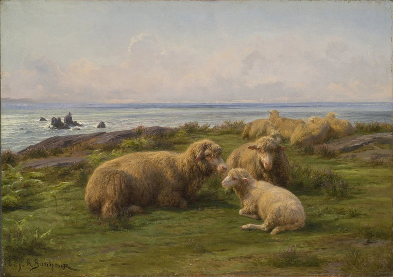Deniz Kenarında Koyunlar - Rosa Bonheur