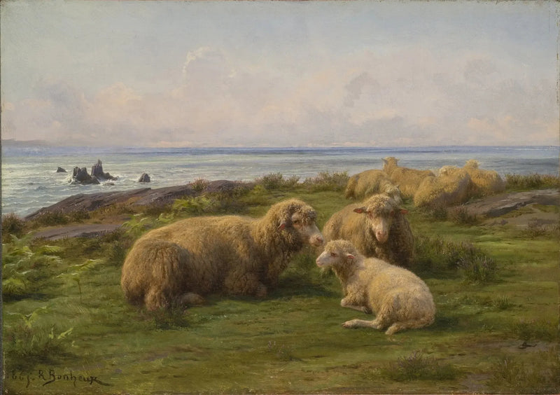 Deniz Kenarında Koyunlar - Rosa Bonheur