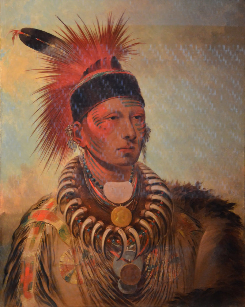 Mu-hu-she-kaw (Le nuage blanc) - George Catlin
