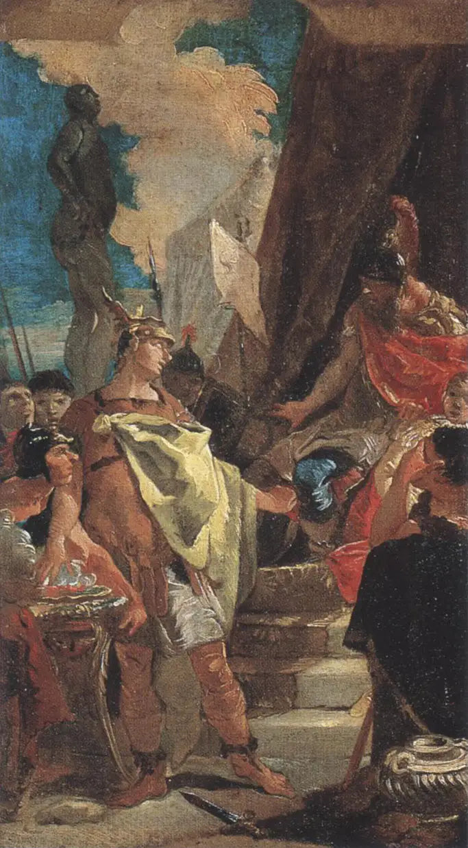 Mucius Scaevola ve Porsenna - Giovanni Battista Tiepolo