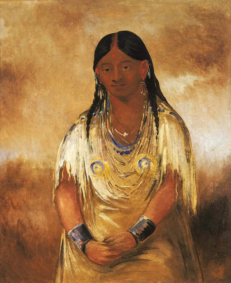 Mún-ne-o-ye, bir kadın - George Catlin