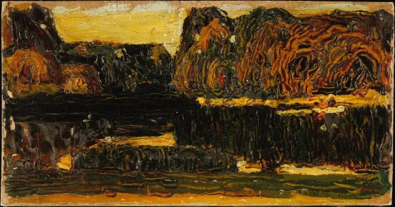 Münih, İngiliz Bahçesi (Göl ve Kayık) - Vassily Kandinsky