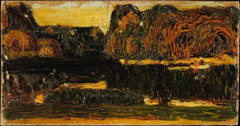 Münih, İngiliz Bahçesi (Göl ve Kayık) - Vassily Kandinsky