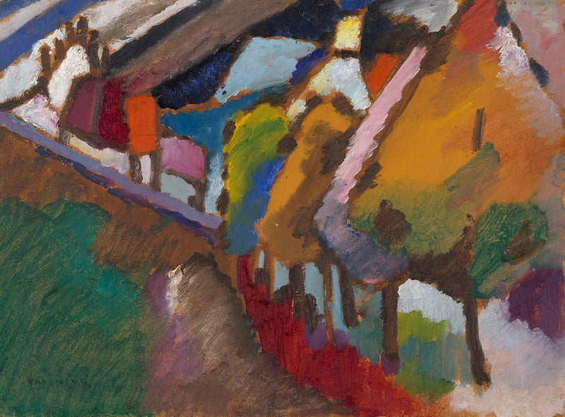 Murnau - Şato ve Kilise - Vassily Kandinsky