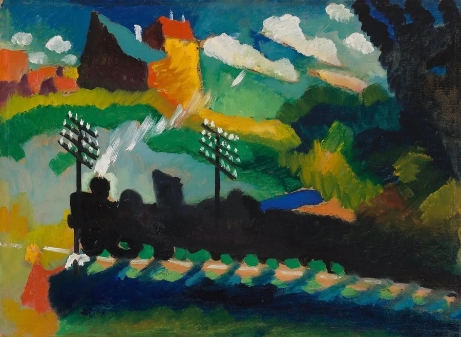 Murnau, Tren ve Şato - Vassily Kandinsky