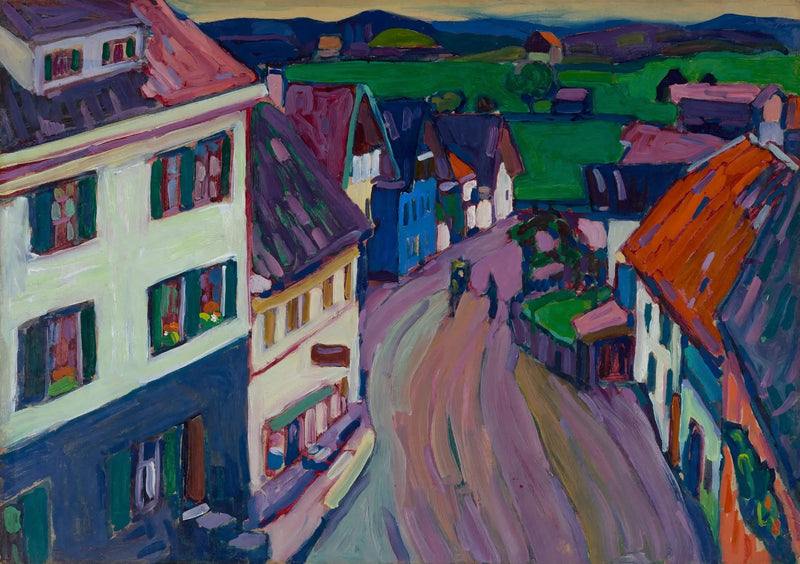 Murnau - Griesbräu Penceresinden Manzara - Vassily Kandinsky